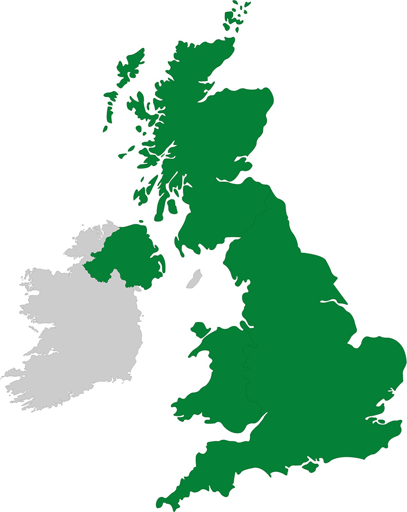 A map of our locations.