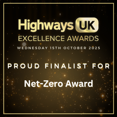 Highways UK Awards Net Zero finalist logo